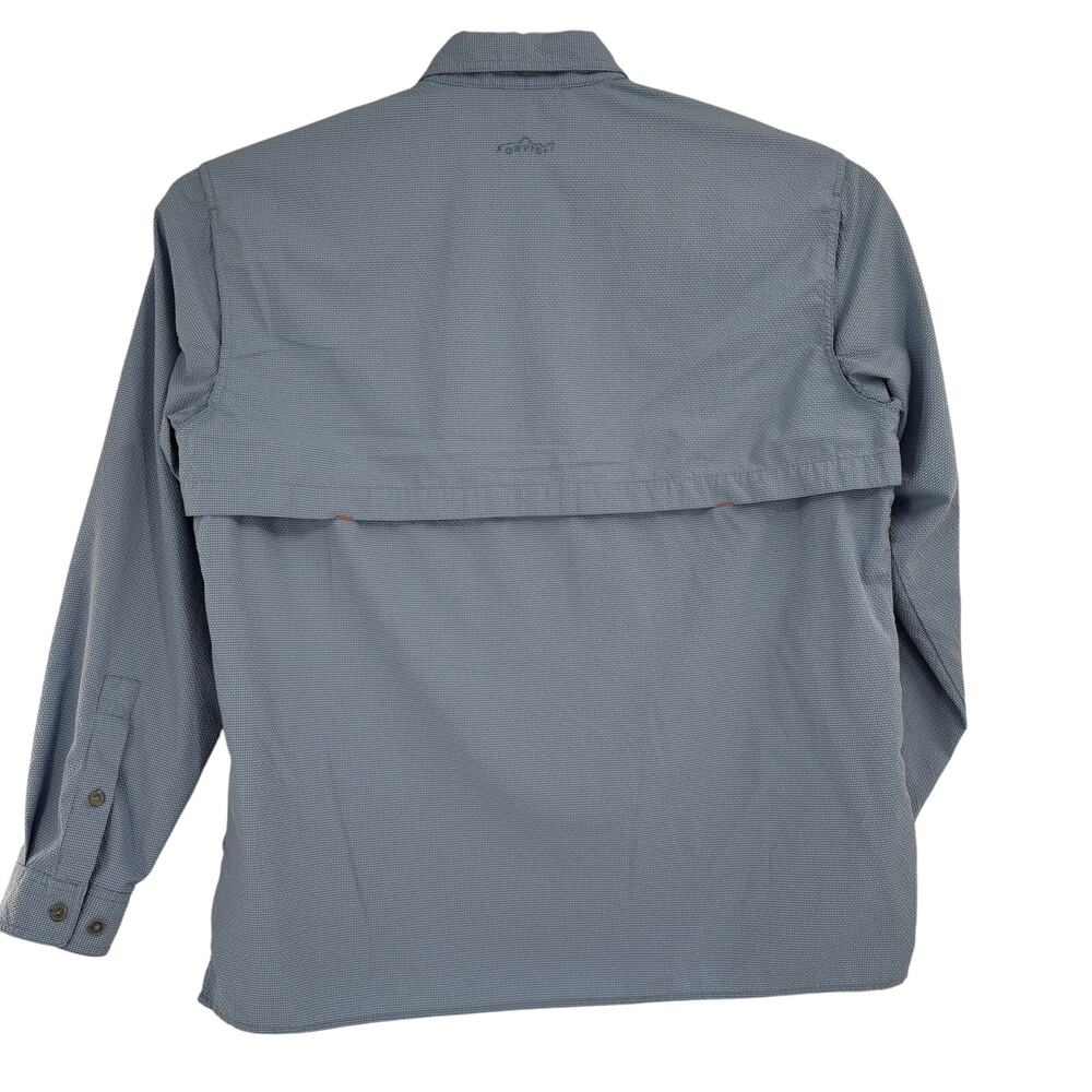 Orvis Trout Bum Mens XL Light‎ Blue Vented Textured Long Sleeve Button Shirt - Picture 6 of 6